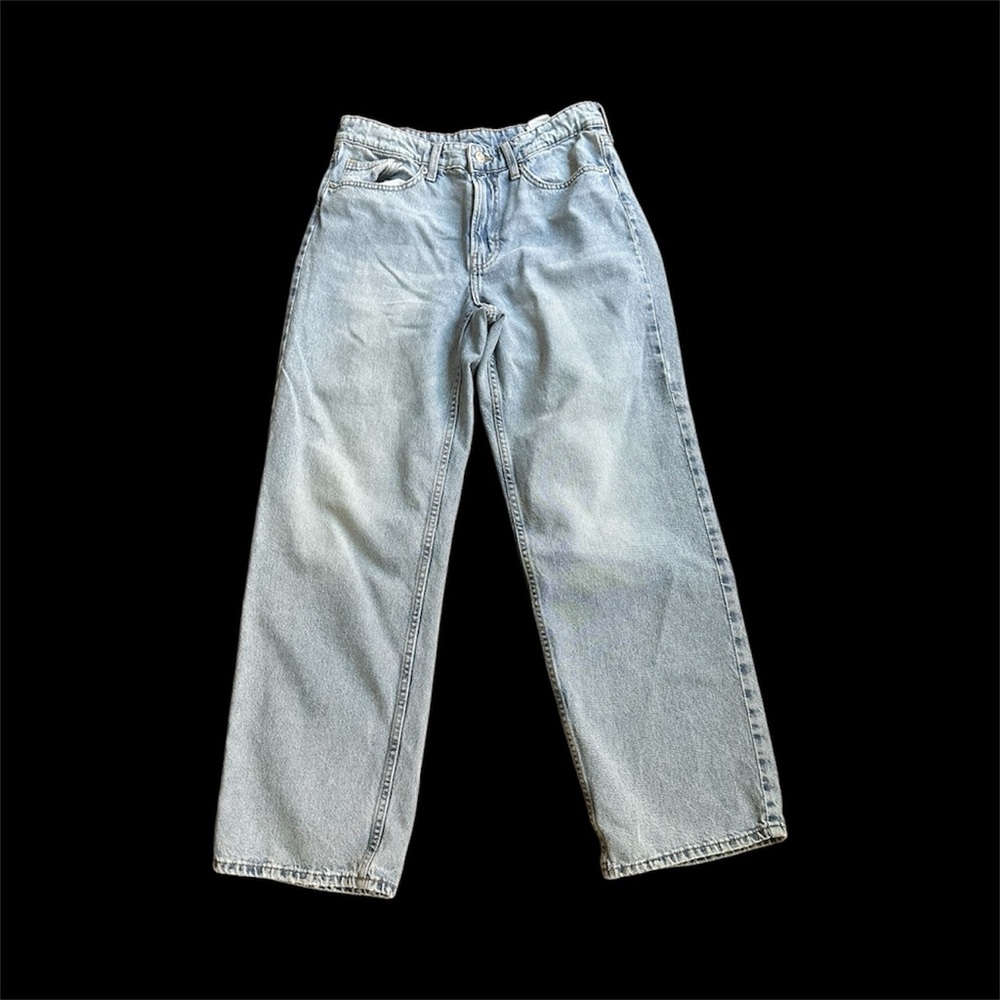 H&M Light Blue Baggy Low Waist straight Jeans